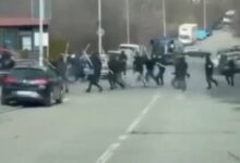 Πεδίο-μάχης-το-Βελιγράδι:-Άγρια-επεισόδια-πριν-το-Ερυθρός-Αστέρας-Παρτιζάν-(video)