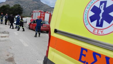 Καραμπόλα-επτά-αυτοκινήτων-στην-Αθηνών-Κορίνθου-στο-ύψος-της-Χαλυβουργικής