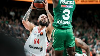 «Λύγισε»-μετά-από-50-λεπτά-στο-Κάουνας-o-Ολυμπιακός:-99-94-από-τους-Λιθουανούς