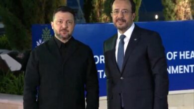 Στην-Κύπρο-ο-Ζελένσκι:-Απέφυγε-να-απαντήσει-για-την-τουρκική-κατοχή