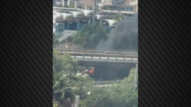 Φωτιά-σε-όχημα-κοντά-στο-ΣΕΦ,-κλειστή-η-Καραολή-Δημητρίου,-δείτε-βίντεο