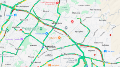 Καραμπόλα-τριών-οχημάτων-στην-Αττική-Οδό,-μεγάλες-καθυστερήσεις-προς-Αεροδρόμιο