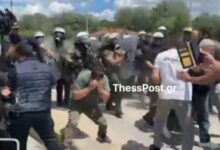Επεισόδια-ανάμεσα-σε-αγρότες-και-δυνάμεις-των-ΜΑΤ-στις-Σέρρες