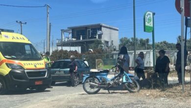 Τροχαίο-με-παράσυρση-μοτοσικλετιστή-στη-διασταύρωση-Κορωπίου-–-Μαρκοπούλου-και-Αιγαίως