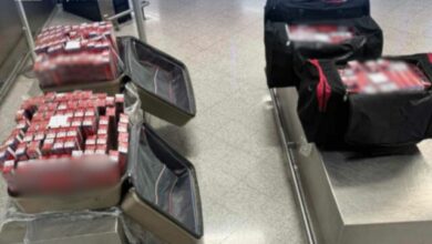 Κατασχέθηκαν-414.900-λαθραία-τσιγάρα-στο-αεροδρόμιο-Ελευθέριος-Βενιζέλος,-έντεκα-συλλήψεις