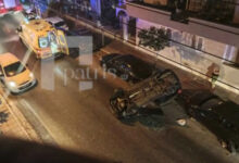 Βίντεο-κατέγραψε-τη-στιγμή-που-αυτοκίνητο-αναποδογυρίζει-μετά-από-σφοδρή-σύγκρουση-στα-Χανιά