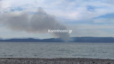 Συναγερμός-στο-Λουτράκι:-Φωτιά-σε-δασική-έκταση-στη-θέση-Σκαλωσιά-–-Ισχυρές-δυνάμεις-στο-σημείο