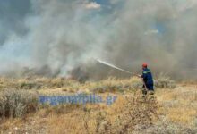 Φωτιά-τώρα-στον-Άγιο-Γεώργιο-Μεθάνων,-μήνυμα-112-για-ετοιμότητα