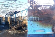Ηράκλειο:-Φωτιά-σε-σταθμευμένο-λεωφορείο-κοντά-στο-αεροδρόμιο,-δείτε-εικόνες