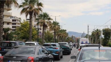 Κίνηση-τώρα:-Τροχαίο-στη-Λεωφόρο-Ποσειδώνος,-κυκλοφοριακές-δυσκολίες-στο-ρεύμα-προς-Πειραιά