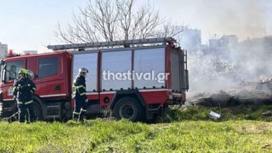 Φωτιά-τώρα-σε-οικόπεδο-στη-Θέρμη-Θεσσαλονίκης,-κινητοποίηση-της-Πυροσβεστικής