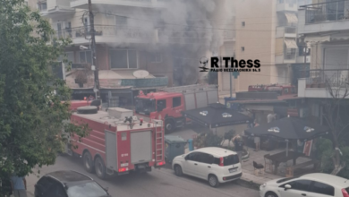 Φωτιά-τώρα-σε-υπόγειο-φαρμακείου-στον-Εύοσμο,-κινητοποίηση-της-Πυροσβεστικής,-δείτε-βίντεο
