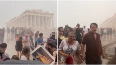 «Ο-Δίας-εκνευρίστηκε»:-Ετρεχαν-οι-τουρίστες-στην-Ακρόπολη-με-την-χθεσινή-κακοκαιρία,-δείτε-βίντεο