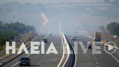 Φωτιά-στο-Τραγανό-Ηλείας:-Κλειστή-η-Ολυμπία-Οδός-στο-ρεύμα-προς-Πύργο