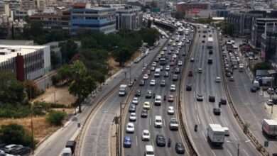 Τροχαίο-στη-Λεωφόρο-Κηφισού-στο-ύψος-της-γέφυρας-Καλυφτάκη-στο-ρεύμα-προς-Λαμία