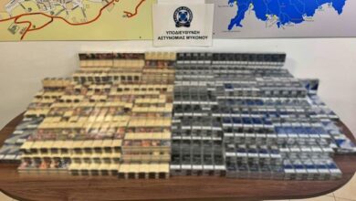 Συνελήφθη-56χρονος-στο-αεροδρόμιο-Μυκόνου-με-2.280-πακέτα-λαθραίων-τσιγάρων,-δείτε-εικόνες