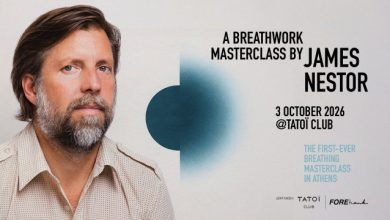 Ο-james-nestor-στην-Αθήνα-για-ένα-breathwork-masterclass-στο-tatoΪ-club-3-Οκτωβρίου-2026