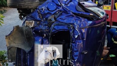 Τροχαίο-στο-Ηράκλειο,-η-ΕΜΑΚ-απεγκλώβισε-20χρονο-Γερμανό-από-τις-λαμαρίνες