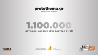 1100000-μοναδικοί-χρήστες-ενημερώθηκαν-χθες-Δευτέρα-31-Αυγούστου-από-το-protothema.gr