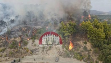 Φωτιά-στο-πεδίο-βολής-στο-Μεσολόγγι:-Σηκώθηκαν-5-αεροσκάφη,-δείτε-βίντεο