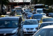 Κίνηση-τώρα:-Καθυστερήσεις-στη-Λεωφόρο-Ηρακλείου-λόγω-σύγκρουσης-4-ΙΧ
