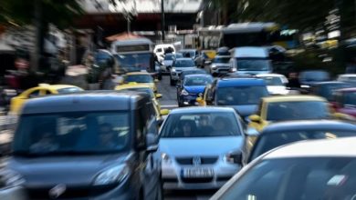 Κίνηση-τώρα:-Καθυστερήσεις-στη-Λεωφόρο-Ηρακλείου-λόγω-σύγκρουσης-4-ΙΧ
