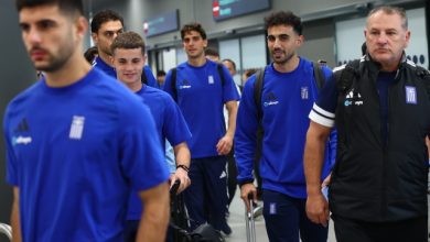 Η-άφιξη-της-Εθνικής-Ελλάδας-στη-Θεσσαλονίκη,-δείτε-βίντεο
