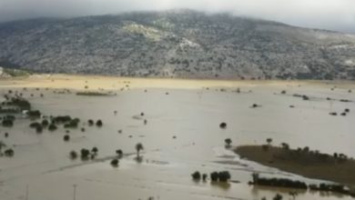 Απέραντη-λίμνη-το-Οροπέδιο-Λασιθίου:-Αποκαρδιωτικές-εικόνες-από-τις-πλημμυρισμένες-εκτάσεις