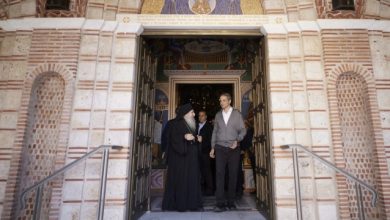 Στην-Ιερά-Μονή-Ευαγγελισμού-στην-Ορμύλια-Χαλκιδικής-ο-Μητσοτάκης,-δείτε-εικόνες-και-βίντεο