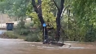 Διακοπή-κυκλοφορίας-στη-λεωφόρο-Αθηνών-στον-Ωρωπό-λόγω-συσσώρευσης-υδάτων