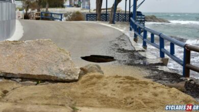 Νάξος:-Κατέρρευσε-τμήμα-του-δρόμου-στον-Άγιο-Προκόπιο-(video)