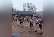 Γαλλία:-Ξεκίνησαν-για-αγώνα-σε-ανώμαλο-δρόμο-και-κατέληξαν-να-κάνουν-αγώνα-σε…-λίμνη-(video)