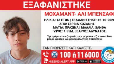 Εξαφανίστηκε-13χρονος-στα-Σέρβια-Κοζάνης
